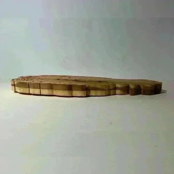 Handmade Wooden Angel Holding Baby Wall Plaque- 10” - Picture 4 of 4